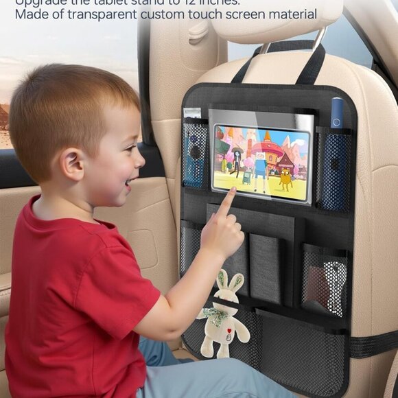 Backseat Car Organizer20 Storage Pockets,Come with Free 1 Seat Net and 2 Headres - Picture 3 of 7